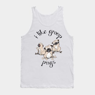 I Like Group Pugs Tank Top